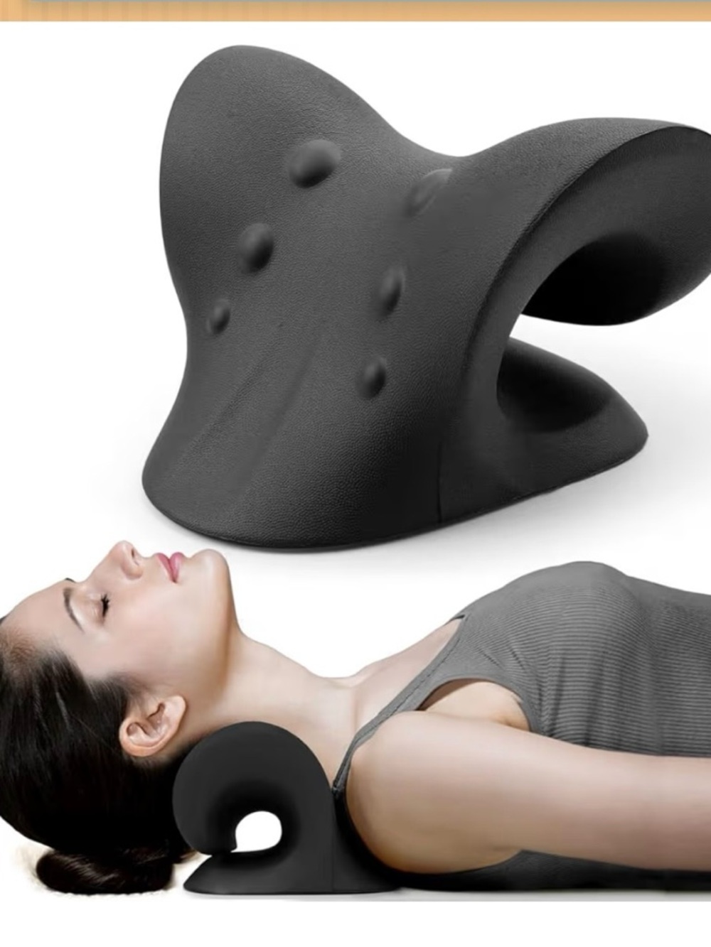 Ergonomic Black Neck Support